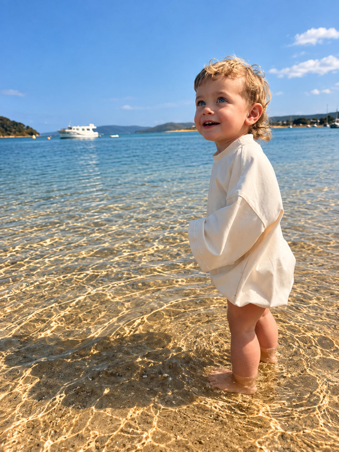 Washed Sand x Cove Romper